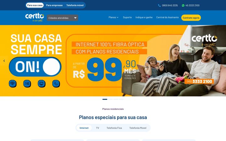 Screenshot of certto.com.br