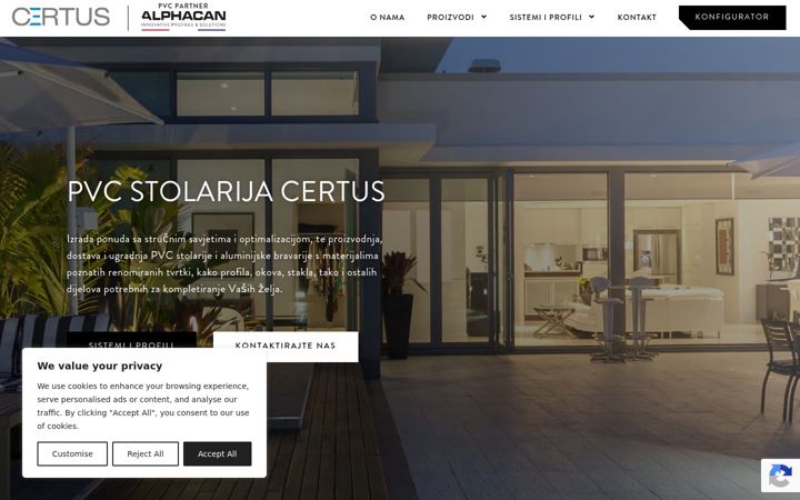 Screenshot van certus-zadar.hr