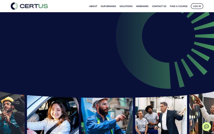 Skærmbillede af certus.com