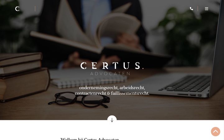 Posnetek zaslona certusadvocaten.nl