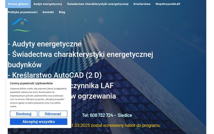Skærmbillede af certyfikat.info.pl