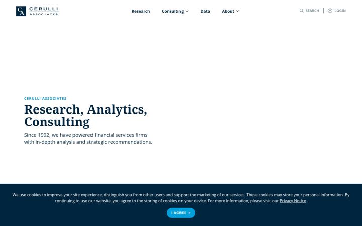 Screenshot of cerulli.com
