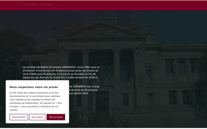 Screenshot di cervantesavocat.fr