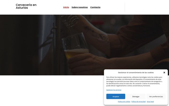 Ekrano kopija cerveceriaasturias.es