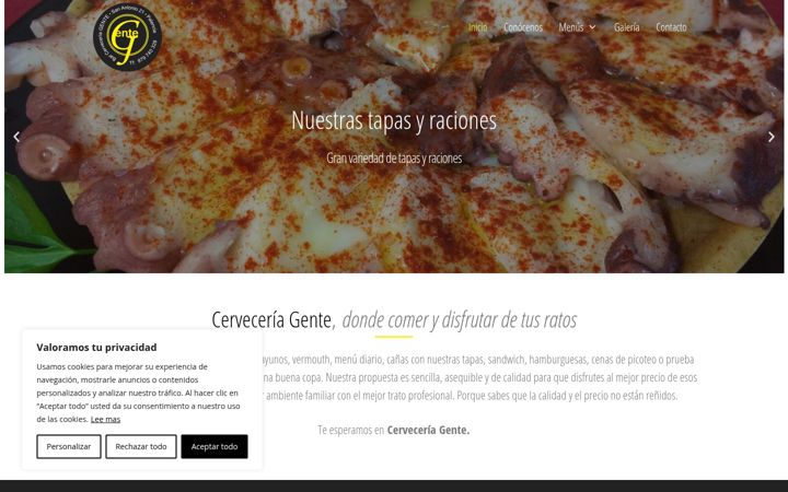 Screenshot του cerveceriagente.es