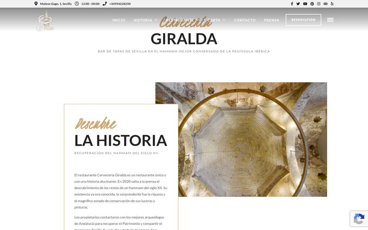 Capture d'écran de cerveceriagiralda.es
