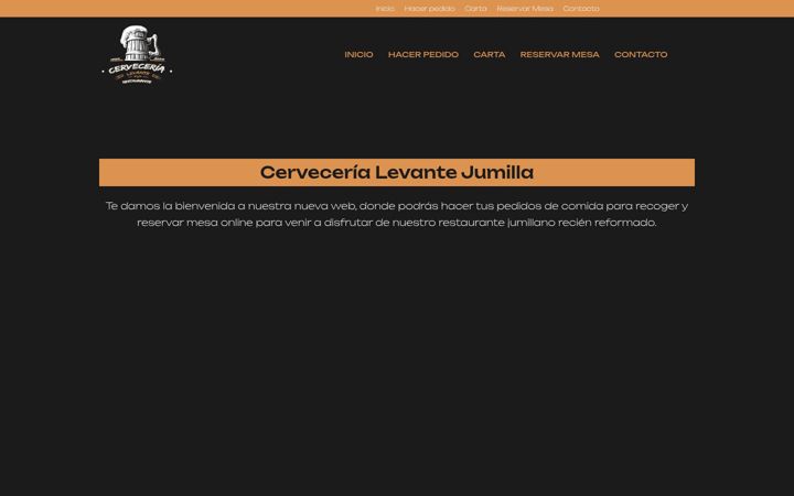 Capture d'écran de cervecerialevantejumilla.es