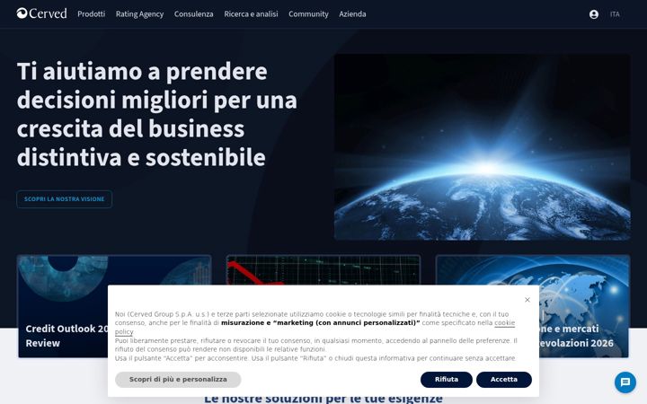 Screenshot of cerved.com