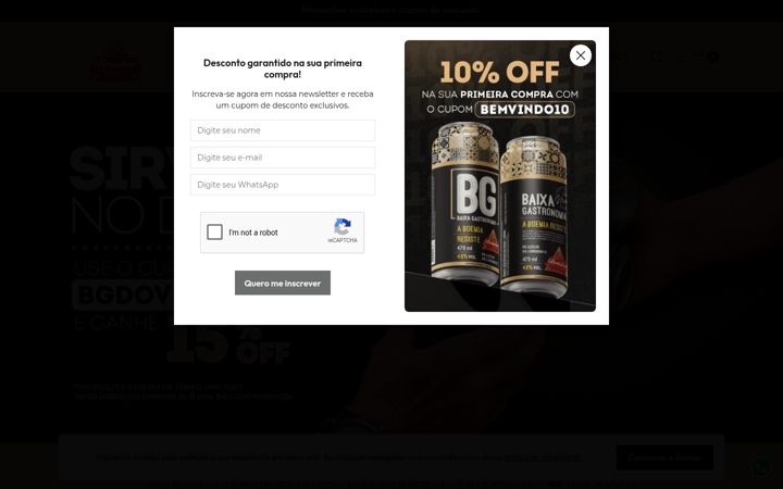 Screenshot van cervejabaixagastronomia.com.br