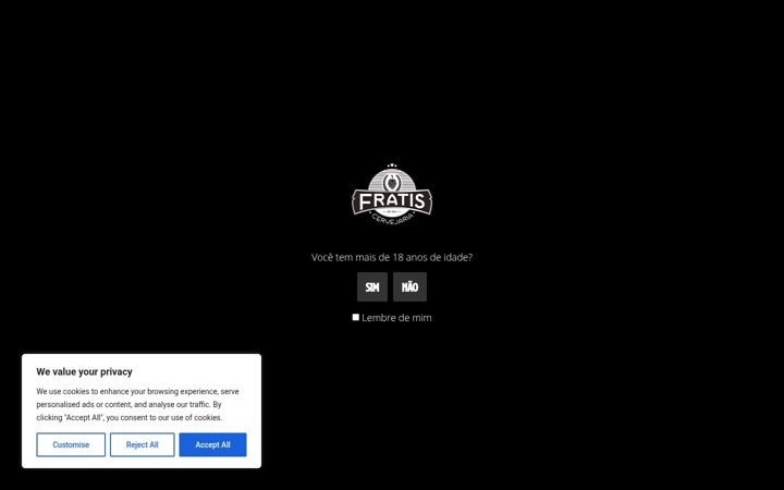 Ekrano kopija cervejariafratis.com.br