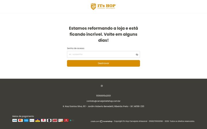 Ekrano kopija cervejariaitshop.com.br