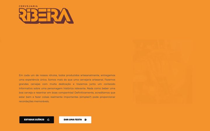 Ekrano kopija cervejariaribeira.com.br