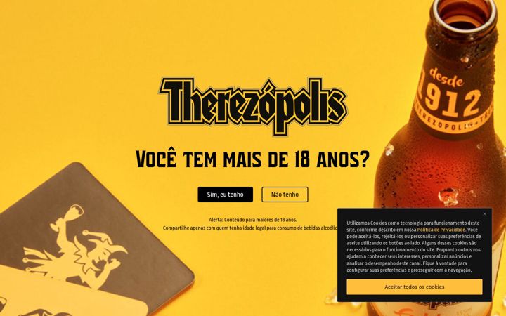 Posnetek zaslona cervejatherezopolis.com.br
