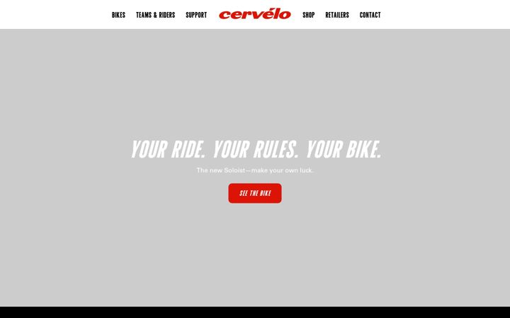 Screenshot of cervelo.com