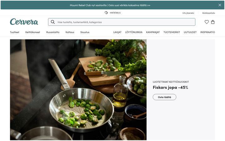 Screenshot di cervera.fi