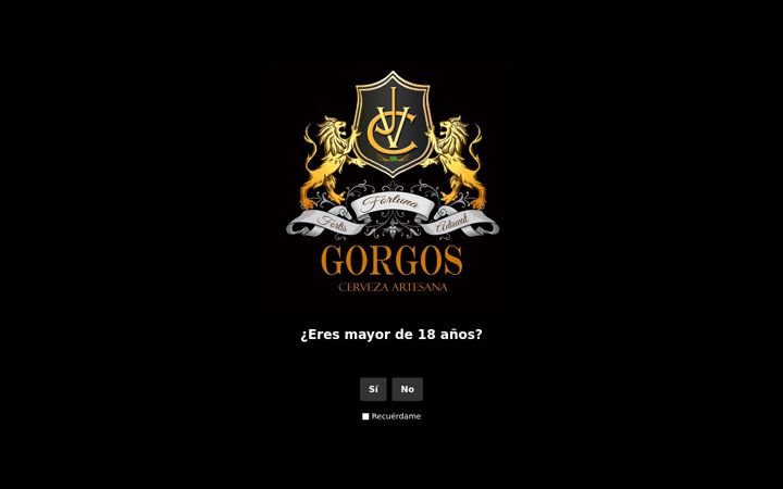 Capture d'écran de cervezagorgos.es