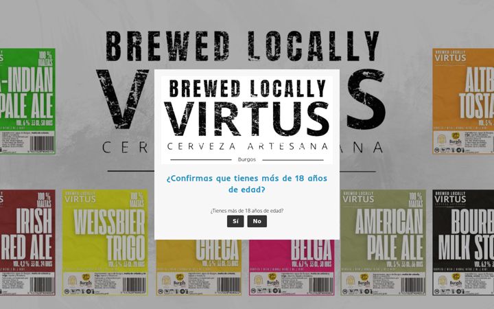Capture d'écran de cervezasvirtus.es