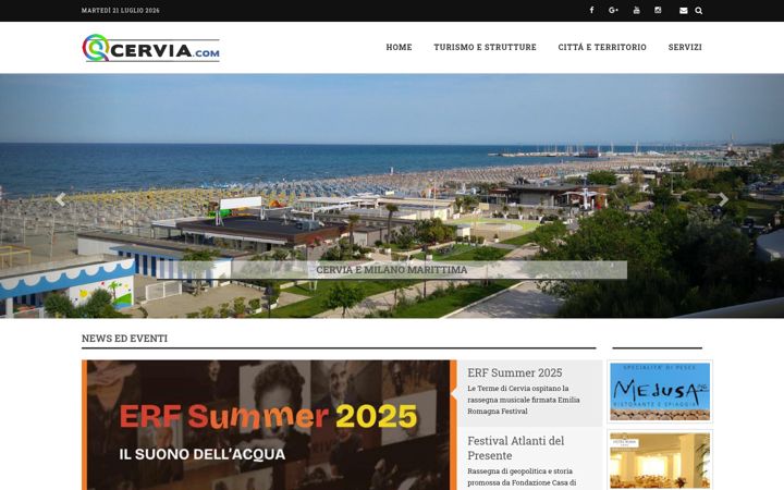 Screenshot of cervia.com