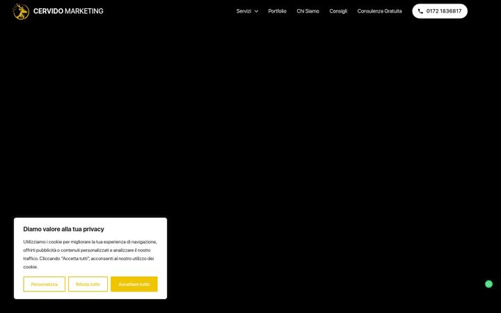 Screenshot von cervidowebagency.it