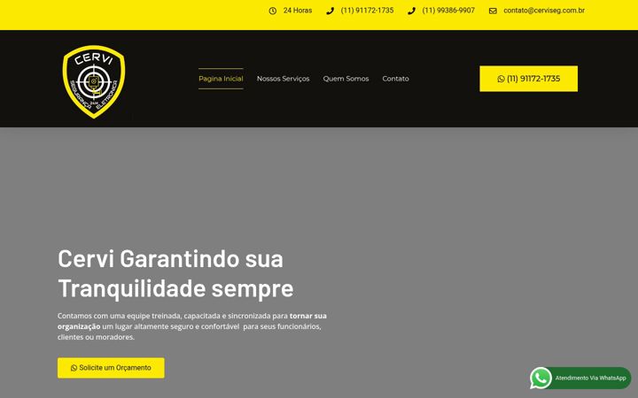 Posnetek zaslona cerviseg.com.br