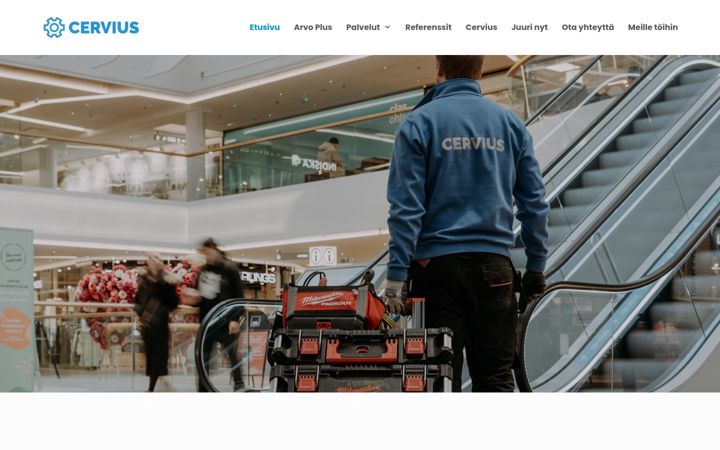 Screenshot di cervius.fi