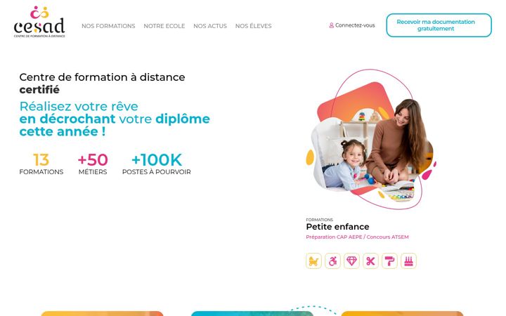 Screenshot von cesad.fr