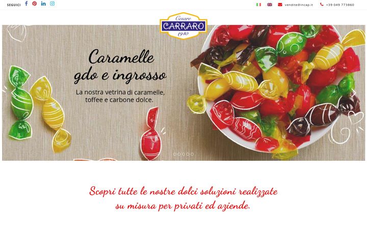 Screenshot von cesarecarraro.it
