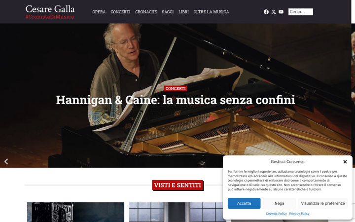 Snímek obrazovky cesaregalla.it