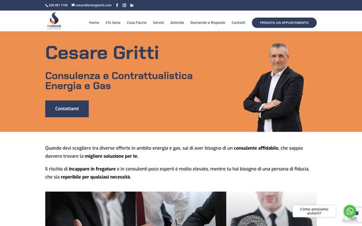 Snímek obrazovky cesaregritti.it