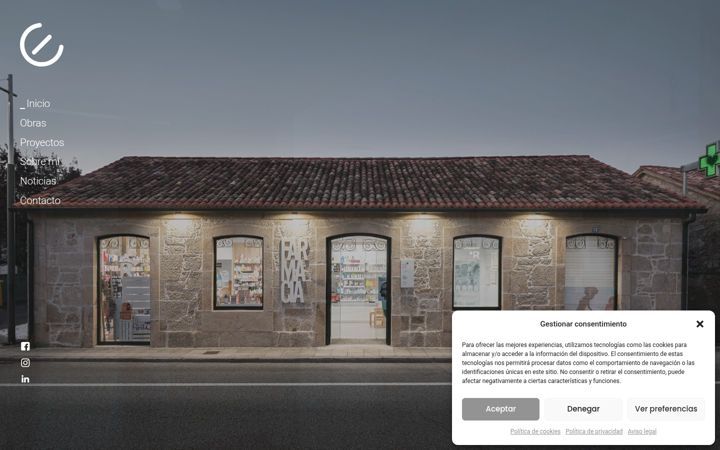 Snímek obrazovky cesarescuderoarquitecto.es