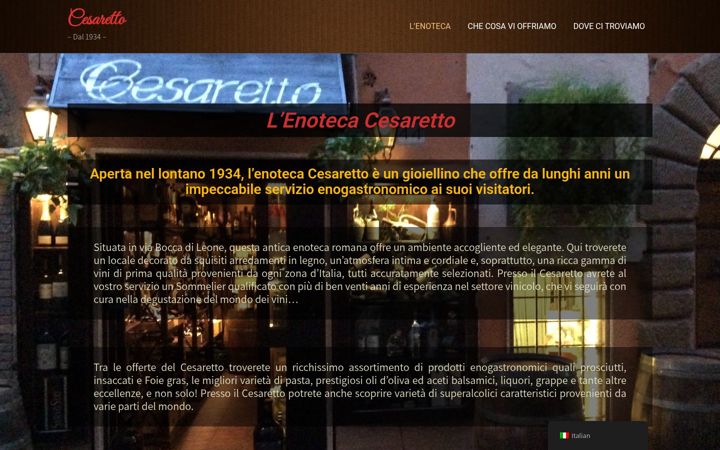 Screenshot of cesaretto.eu