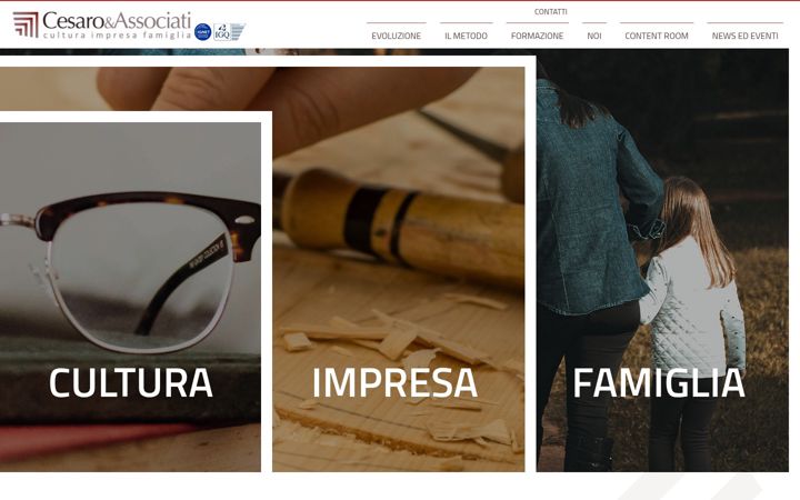 Snímek obrazovky cesaroeassociati.it