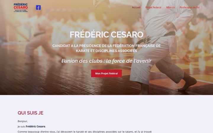 Skjámynd af cesarokarate2025.fr