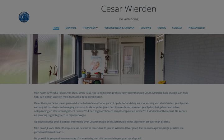 Skærmbillede af cesarwierden.nl