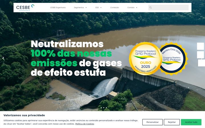 Posnetek zaslona cesbeengenharia.com.br