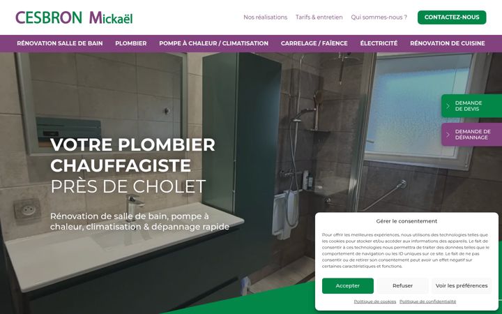 Screenshot von cesbron-mickael.fr