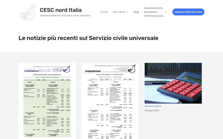 Screenshot of cescnorditalia.it