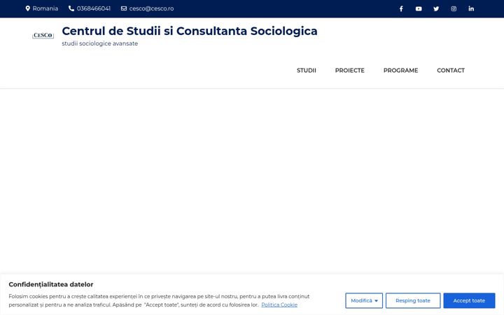 Captura de pantalla de cesco.ro