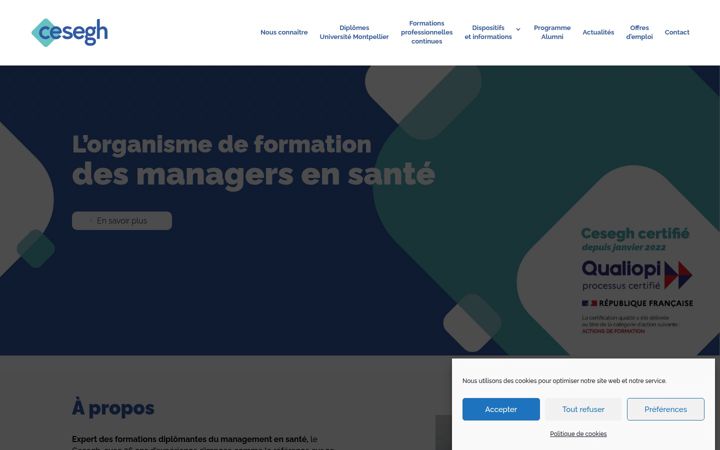 Screenshot von ceseg-hp.fr