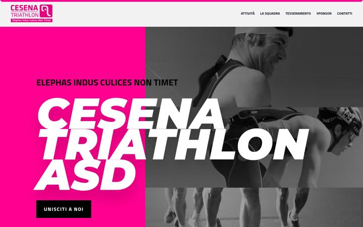 Zrzut ekranu cesenatriathlon.it