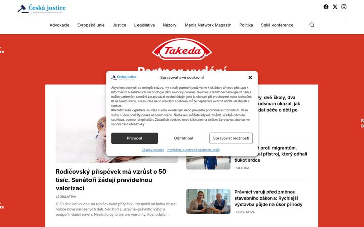 Screenshot of ceska-justice.cz