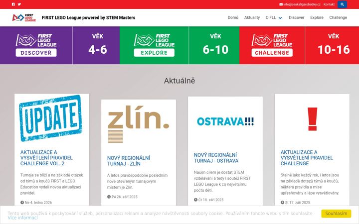 Screenshot ta' ceskaligarobotiky.cz