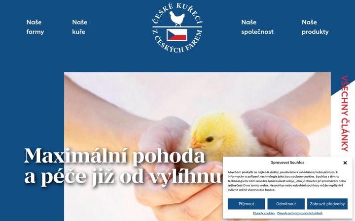 Екранна снимка на ceskekurecimaso.cz