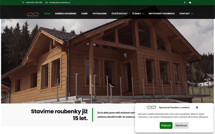 Екранна снимка на ceskeroubenky.cz