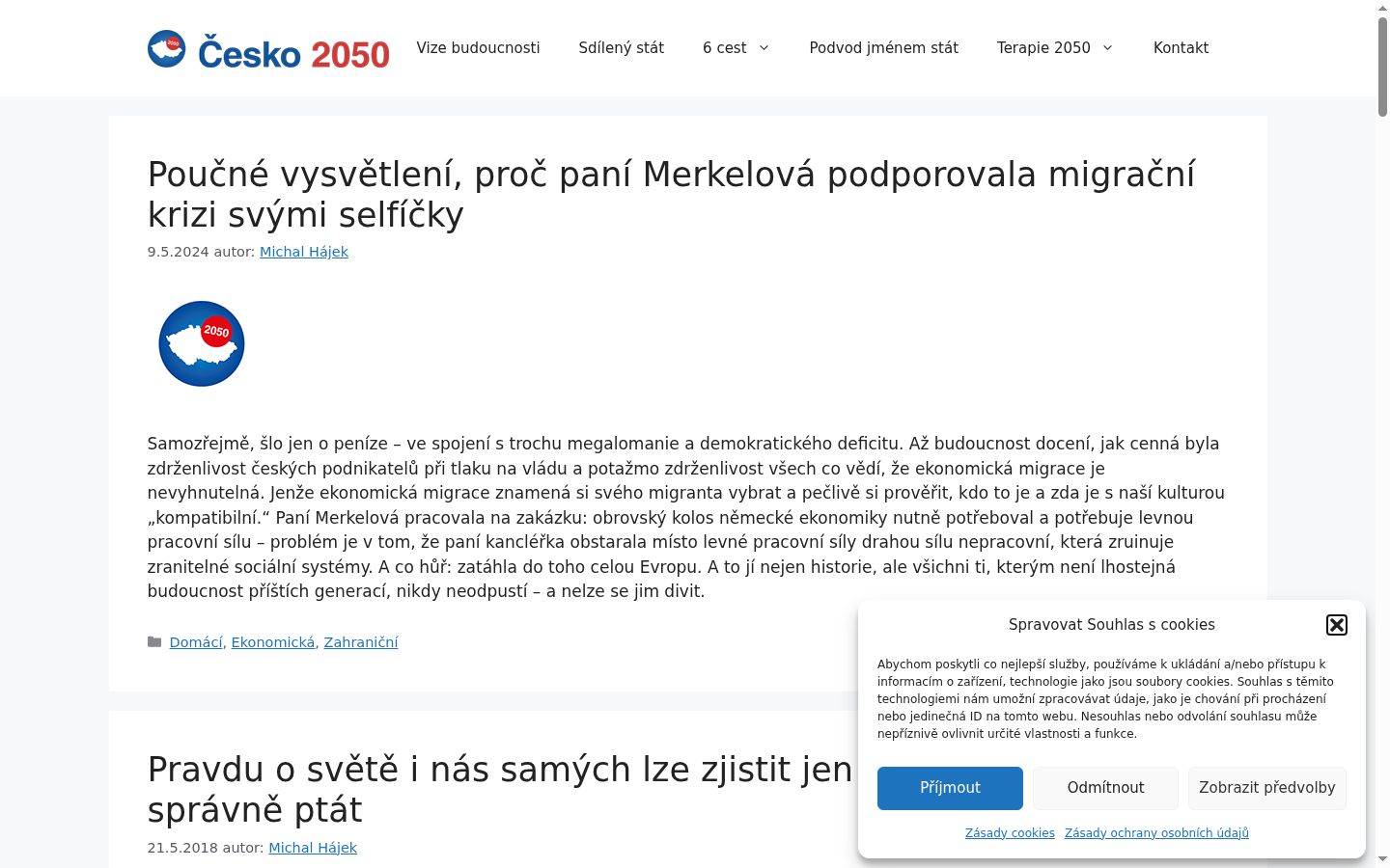 Képernyőkép a bármilyen interakció előtt megjelenő hozzájárulási bannerről
