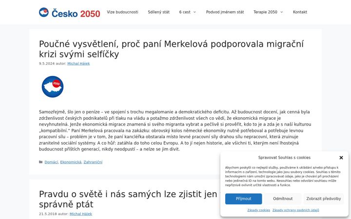 Екранна снимка на cesko2050.cz