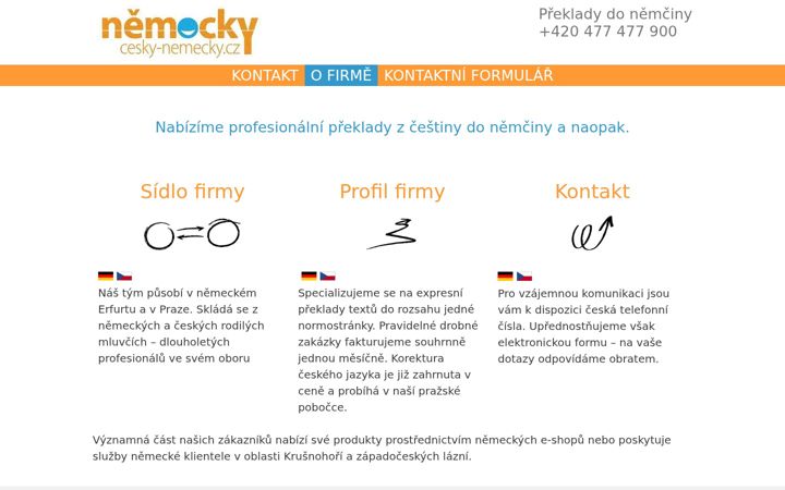 Екранна снимка на cesky-nemecky.cz