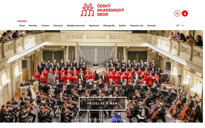 Екранна снимка на ceskyakademickysbor.cz