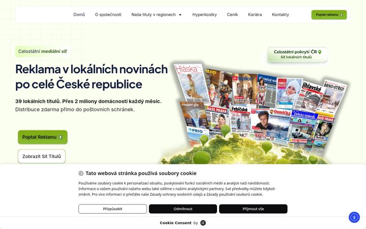Screenshot ta' ceskydomov.cz