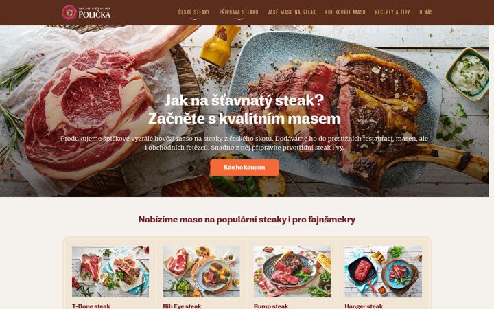 Screenshot ta' ceskysteak.cz